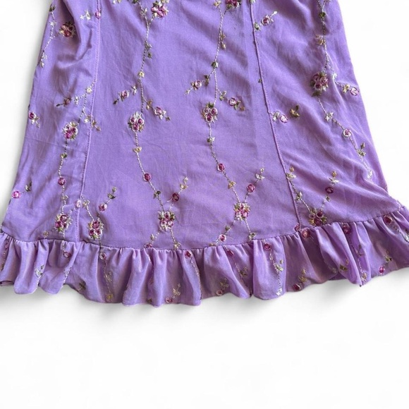 PLUS I'M BABY MINI SLIP DRESS- LIGHT PURPLE - Picture 4 of 8